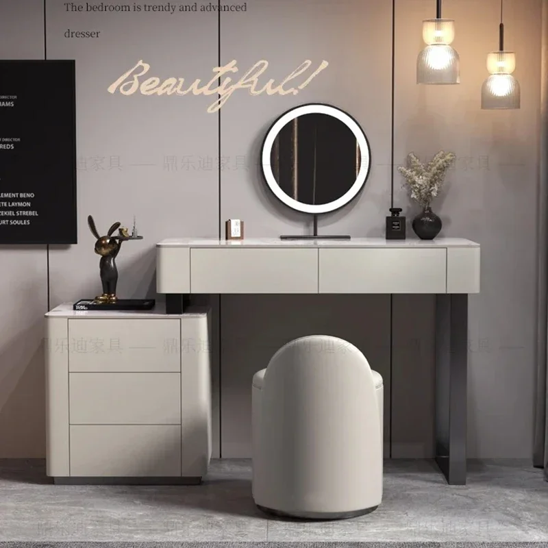 Modern Storage Vanity Table Large Aesthetic Makeup Dresser Organizer Cabinet Europa Trendy Schminktisch Postmodern Furniture
