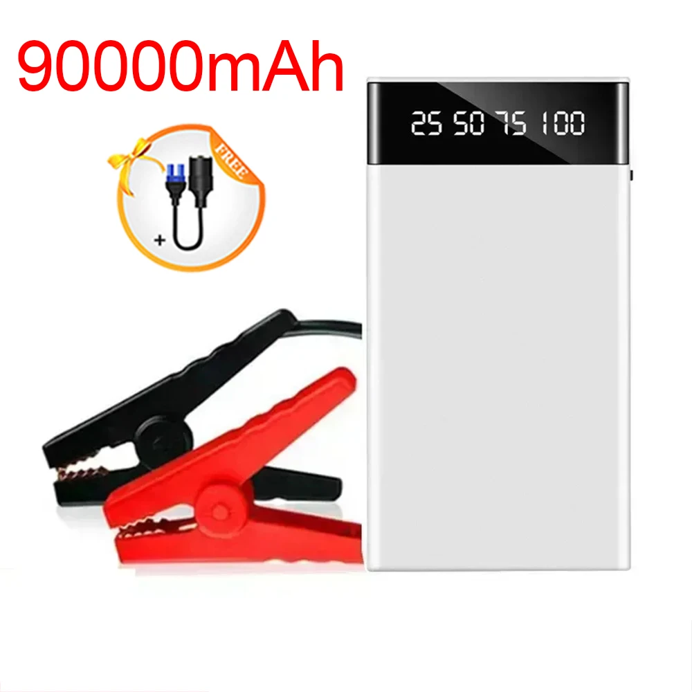 90000mAh Car Portable Power Bank Jump Starter Booster For 12V Battery Auto Vehicle Assecories Powerbank