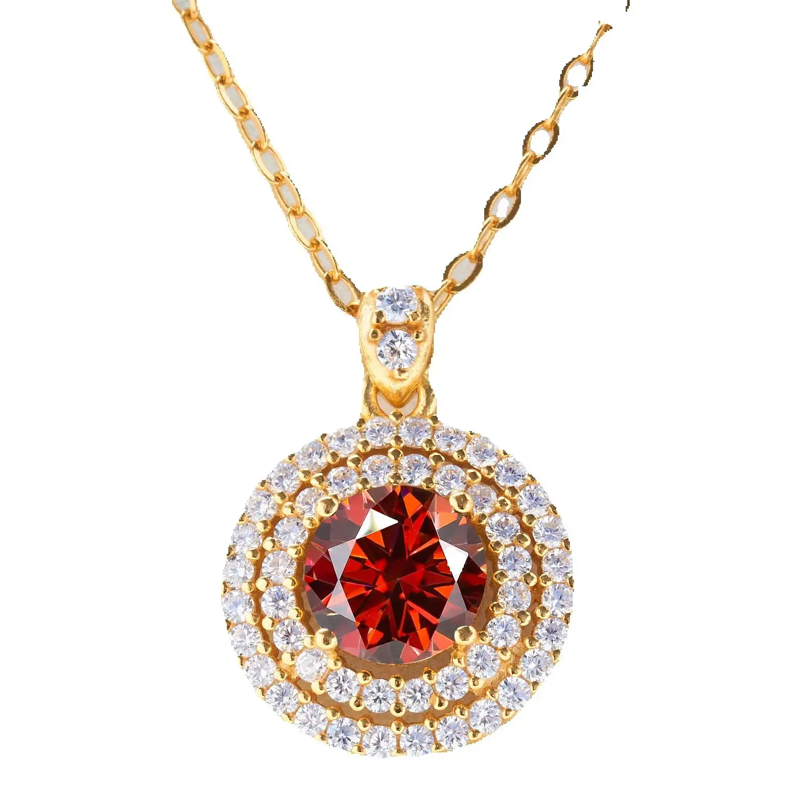 1,0 Karat zertifizierte D-Farbe Moissanit-Anhänger für Damen, klassische Hochzeitskette, originaler Schmuck aus S925 Sterling Silber