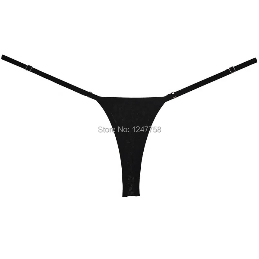 Women G-String Adjustable Very Low Rise Underwear Perfect Fit Spandex Micro Thong