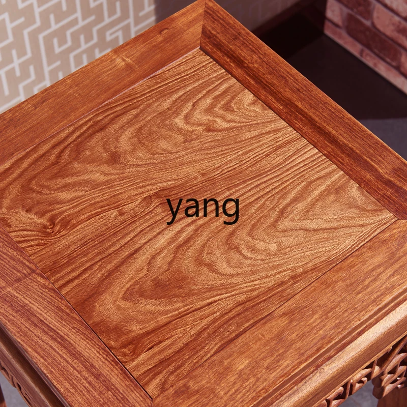 lmm  mahogany bonsai flower stand living room Chinese corner few solid wood red sandalwood shelf