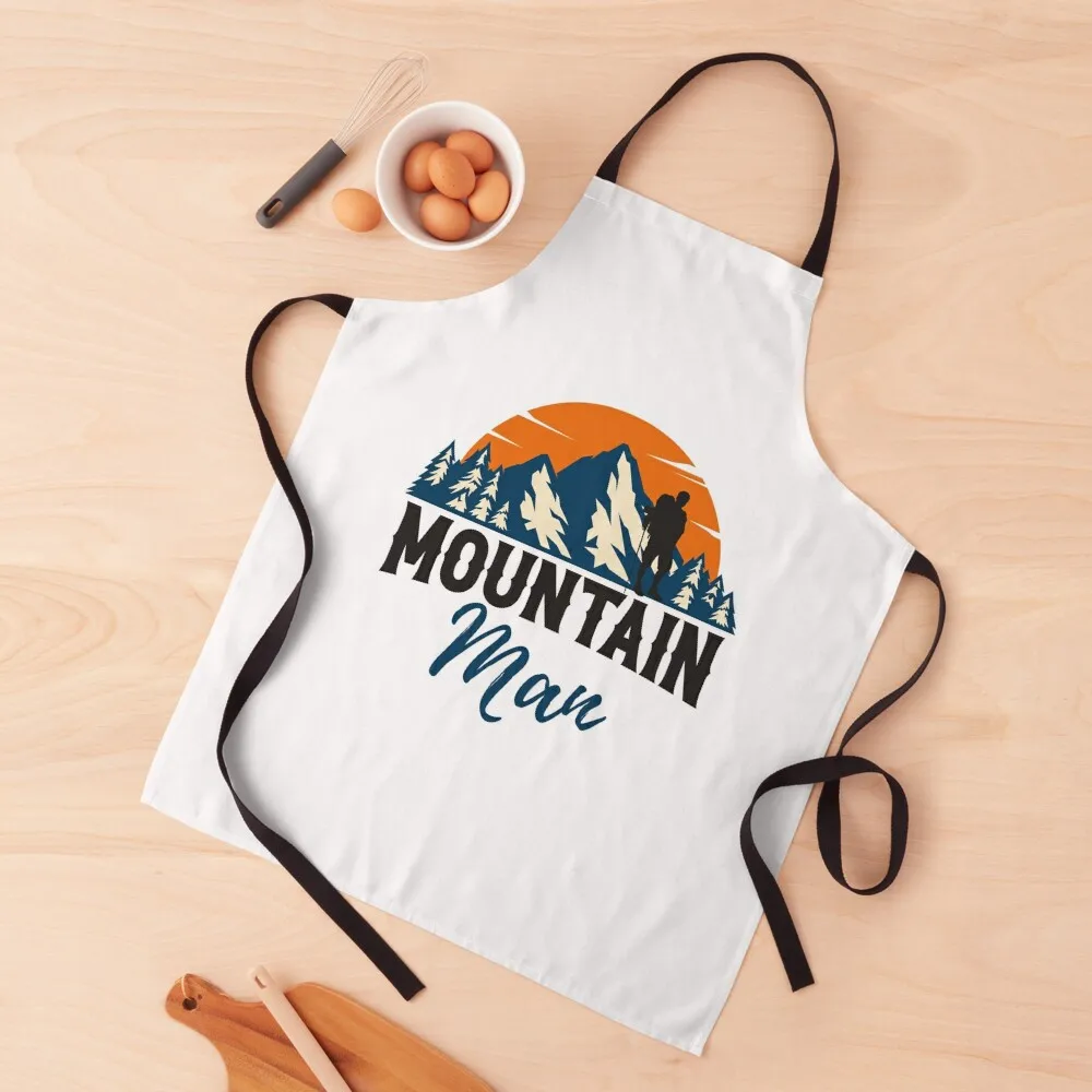 

Mountain Man Apron Barista For Cosmetologist restaurant accessories Apron