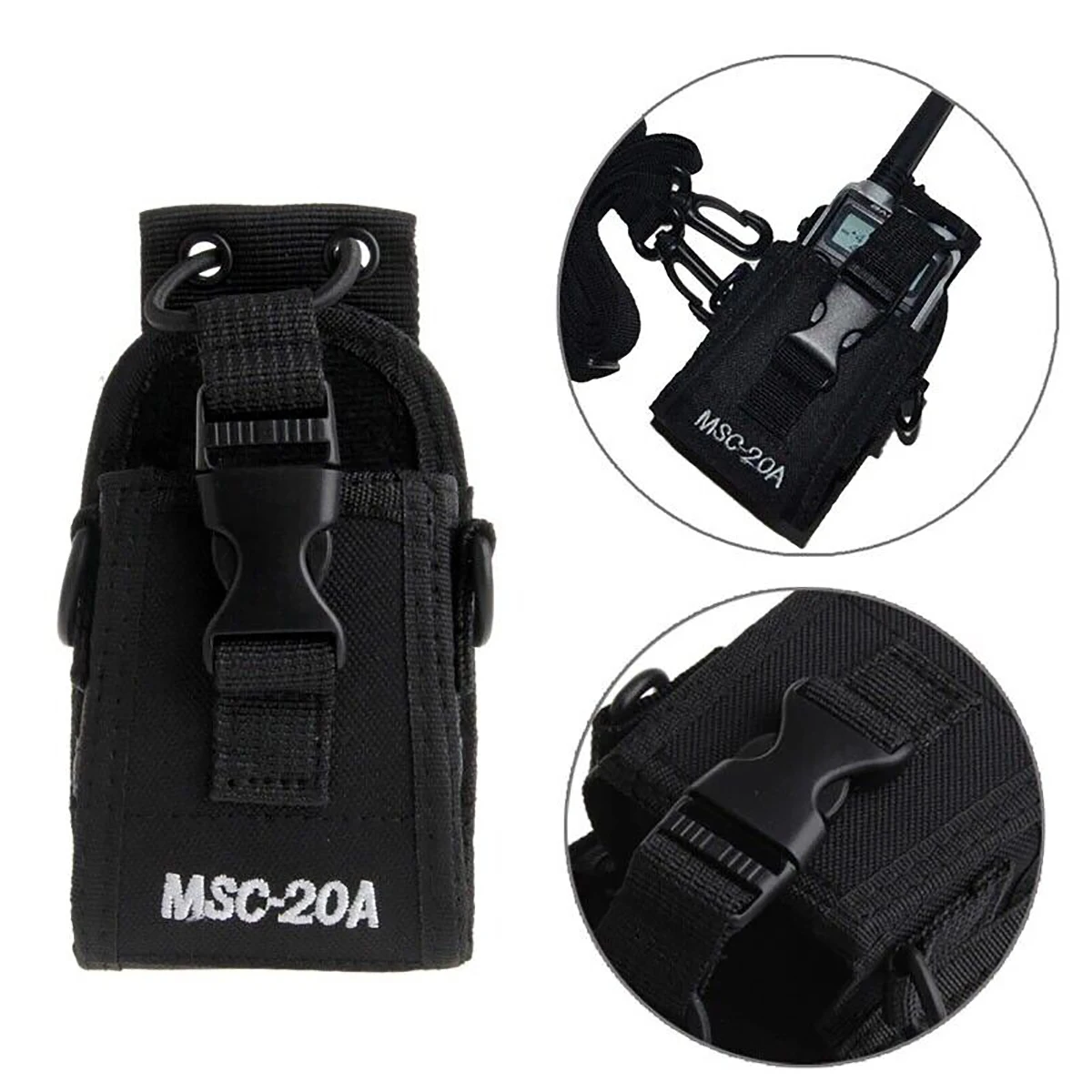 Walkie Talkie Tactical Bag Baofeng UV-5R Nylon Radio Case Outdoor Pouch Pocket For Quansheng UV-K5 UV-K6 Two Way Ra