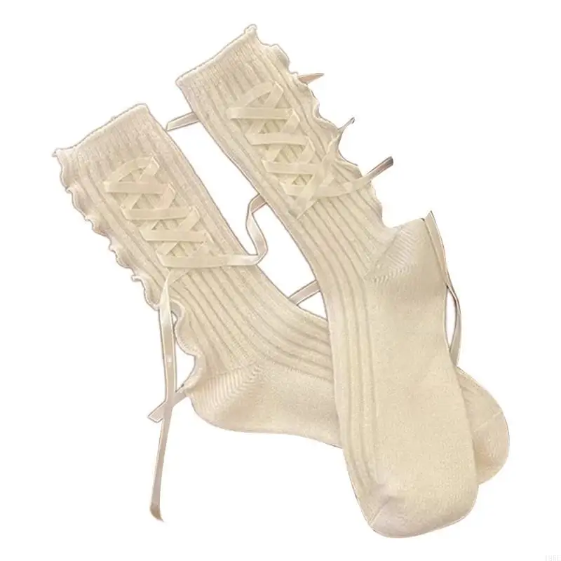 195E أقواس بأربطة جوارب الطاقم الجوارب فضفاضة الباليه نمط الكاحل الجوارب التمهيد الجوارب النسائية #1