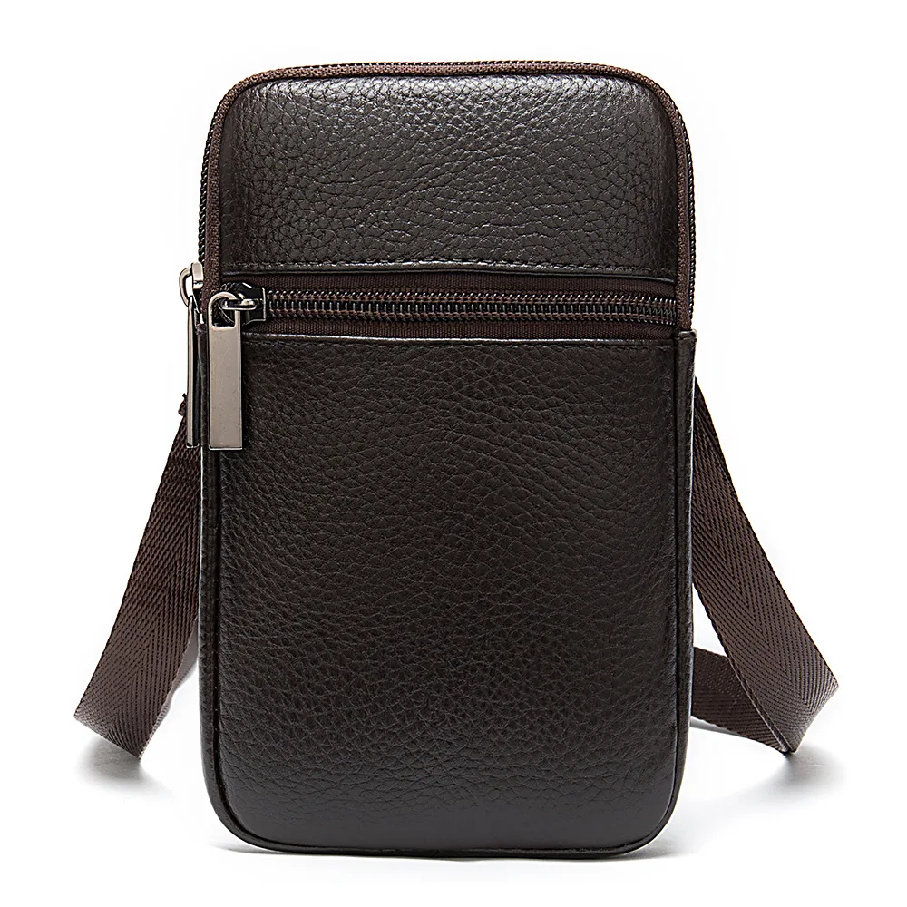 Casual Genuine Leather Messenger Bags Mens Bag For Men Small Phone Bag Men\'s Crossbody Bag Shoulder Male Cross body Bags Luxury