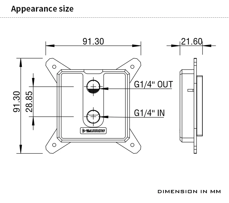 BARROW Aurora 5V Acrylic CPU Water Block Compatible For LGA 1700,1200,2011,2066,115X,Black,White,LTYK3-04I - Image 6