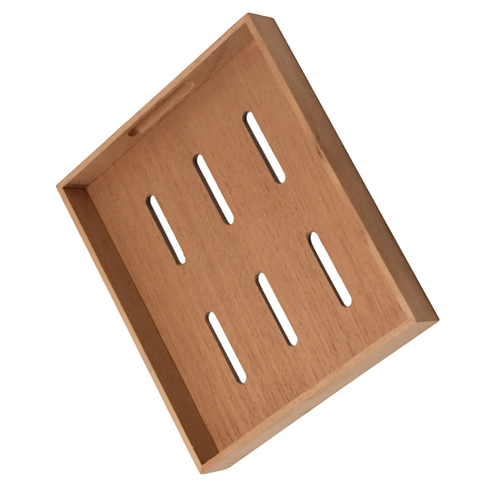 Cedar Tray with Slots Cigar Accessory Cabinet Shelves Rest Holder Humidor Organization