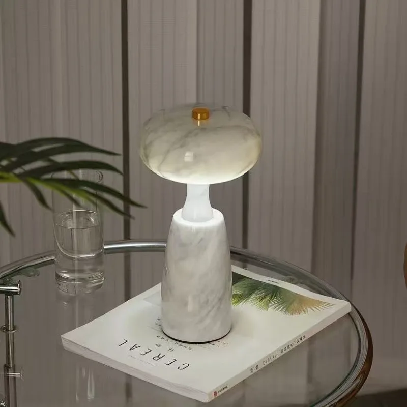 

Marble Touch Desk Lamp, Mushroom Shaped Desktop Crafts, Home Night Light