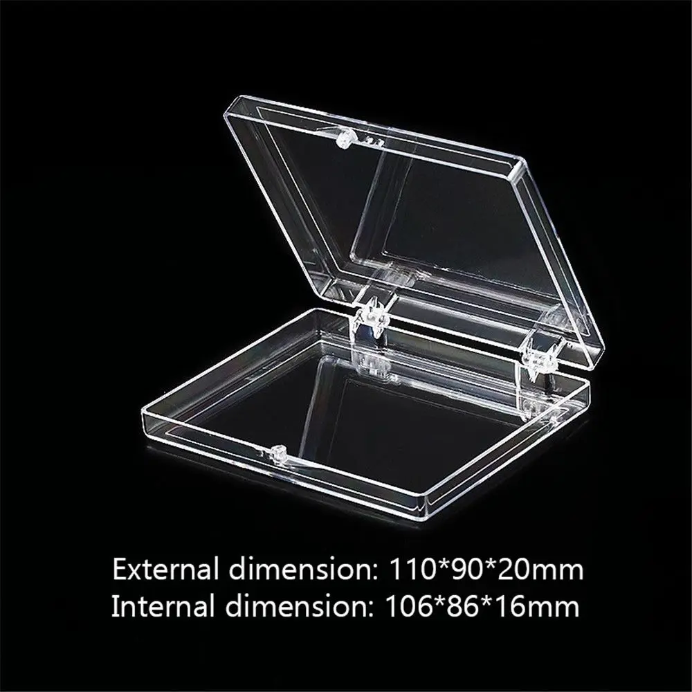 Acrylic Transparent Box Lid Jewelry Candy Storage Box Badge Commemorative Coin Storage Box Personal Postcard Box Home Accessory