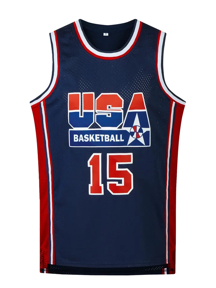 USA Dream Team Basketball Jersey Quick Dry Mesh Tank Top Men