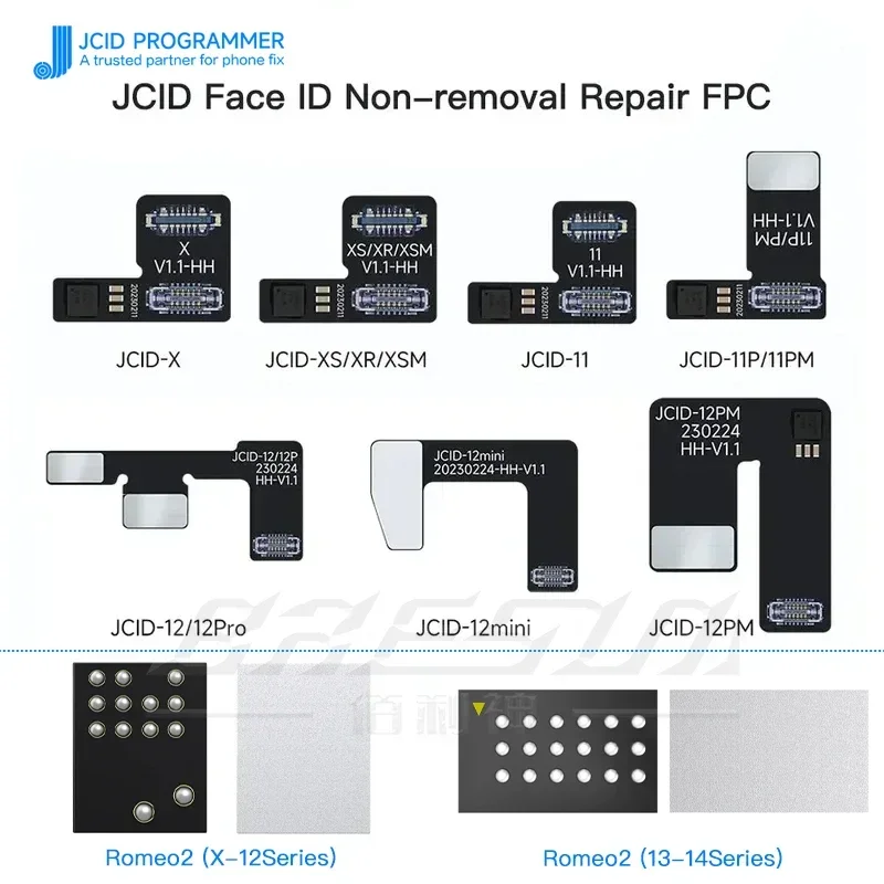 JC Integrated Chip Face ID Repair tool JCID Integrated Face Dot Projector IC for iPhone X-14Pro Max Pro 3/4 Face Repair Cable
