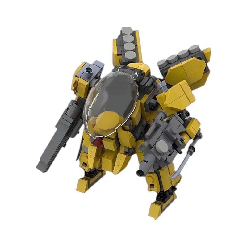 

Alpha Squad AF-05 War Machine Mecha Robot Building Blocks Kit Tapir Mining Mk1 Mk II Tactical Combat Figure DIY Kids Puzzle Toy