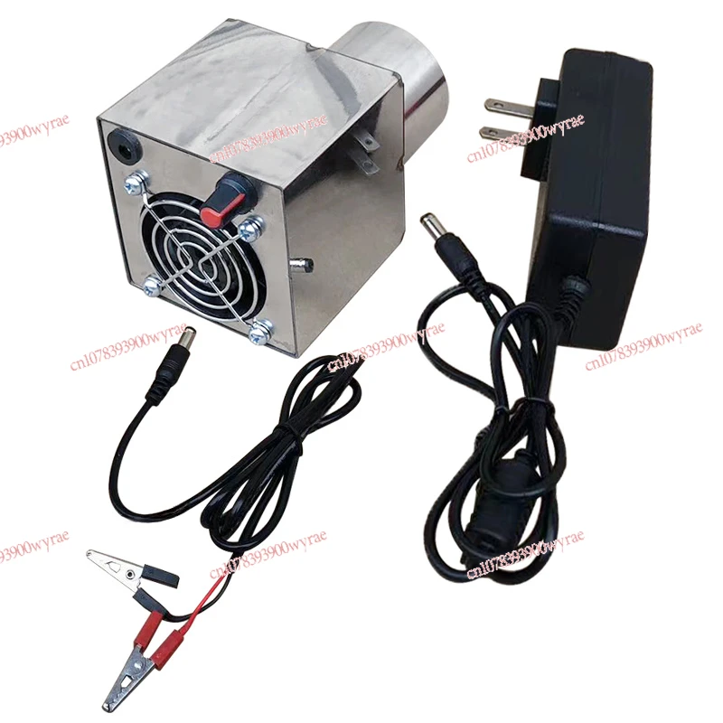 Smokeless firewood stove speed control blower outdoor fire 12 volt DC hair dryer USB violent speed control fan