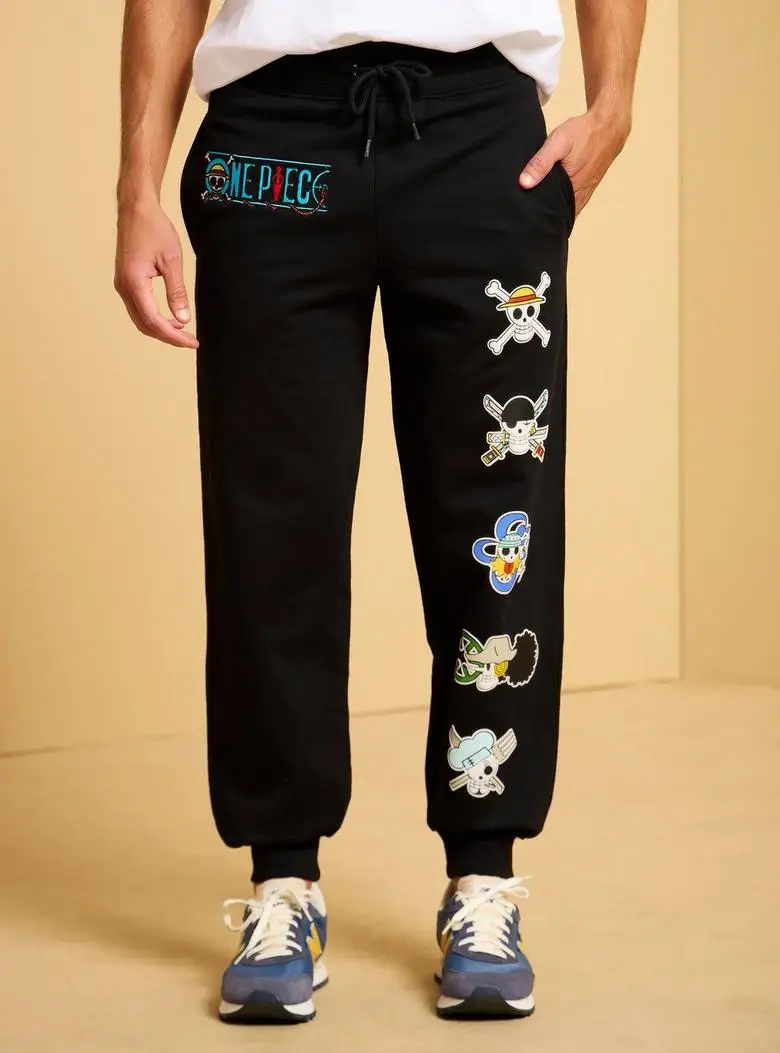 

The New Bandai Quick-drying Tight-fitting Pants From 2005 Feature A Japanese Anime One Piece Print Sport