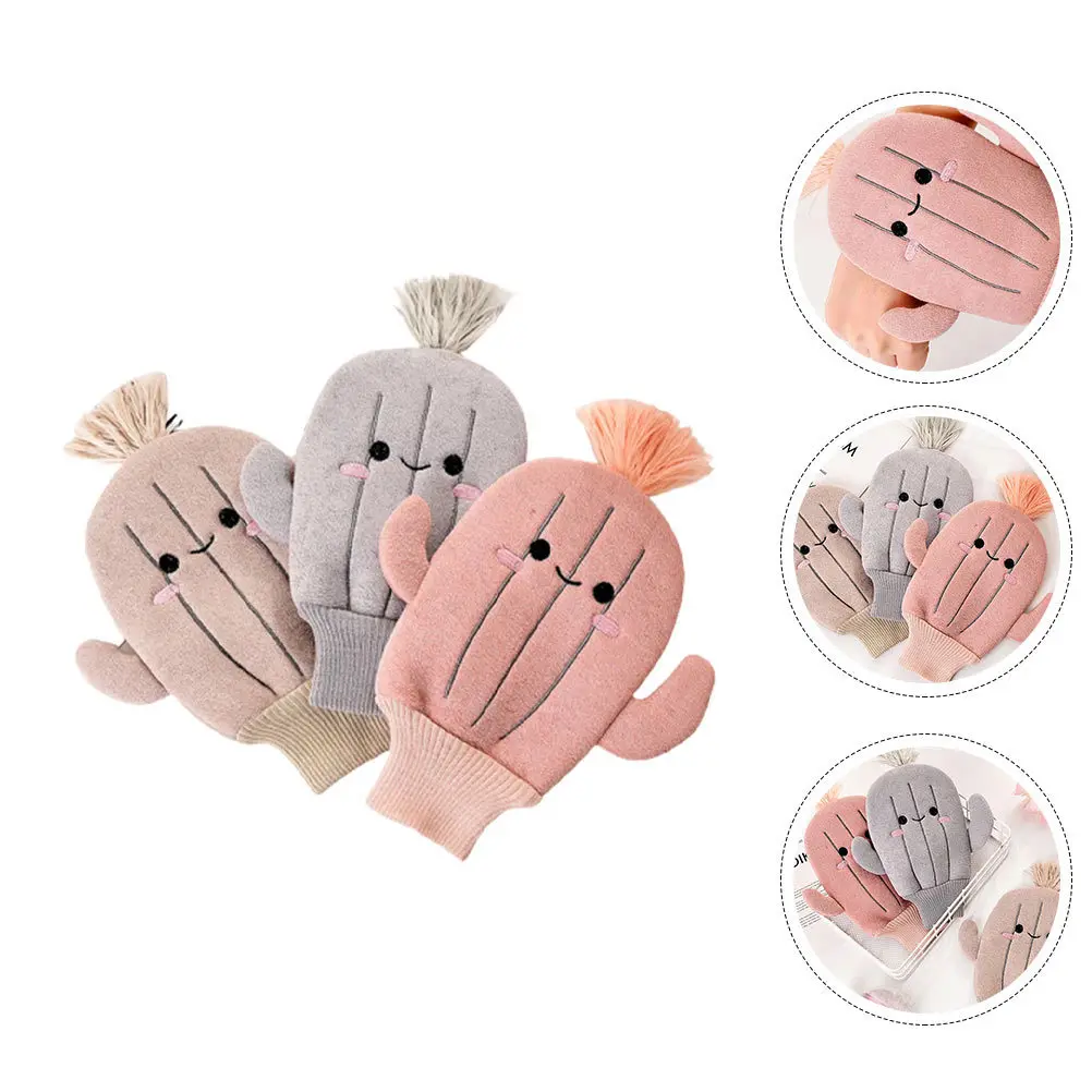 

3 шт. детские банные рукавицы с рисунком кактуса, мягкие, приятные для кожи полотенца для душа для новорожденных, легкие портативные детские ванночки