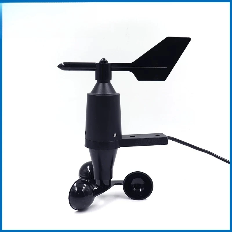 Integrated wind speed and direction sensor Outdoor anemometer Wind direction transmitter Three-cup wind speed detector