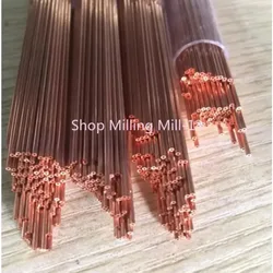 Single Hole Tube OD0.3-3.0 Copper Tube Copper Electrode Tube ,Drill EDM Copper Pipe L=500MM,Drilling EDM Electrodes