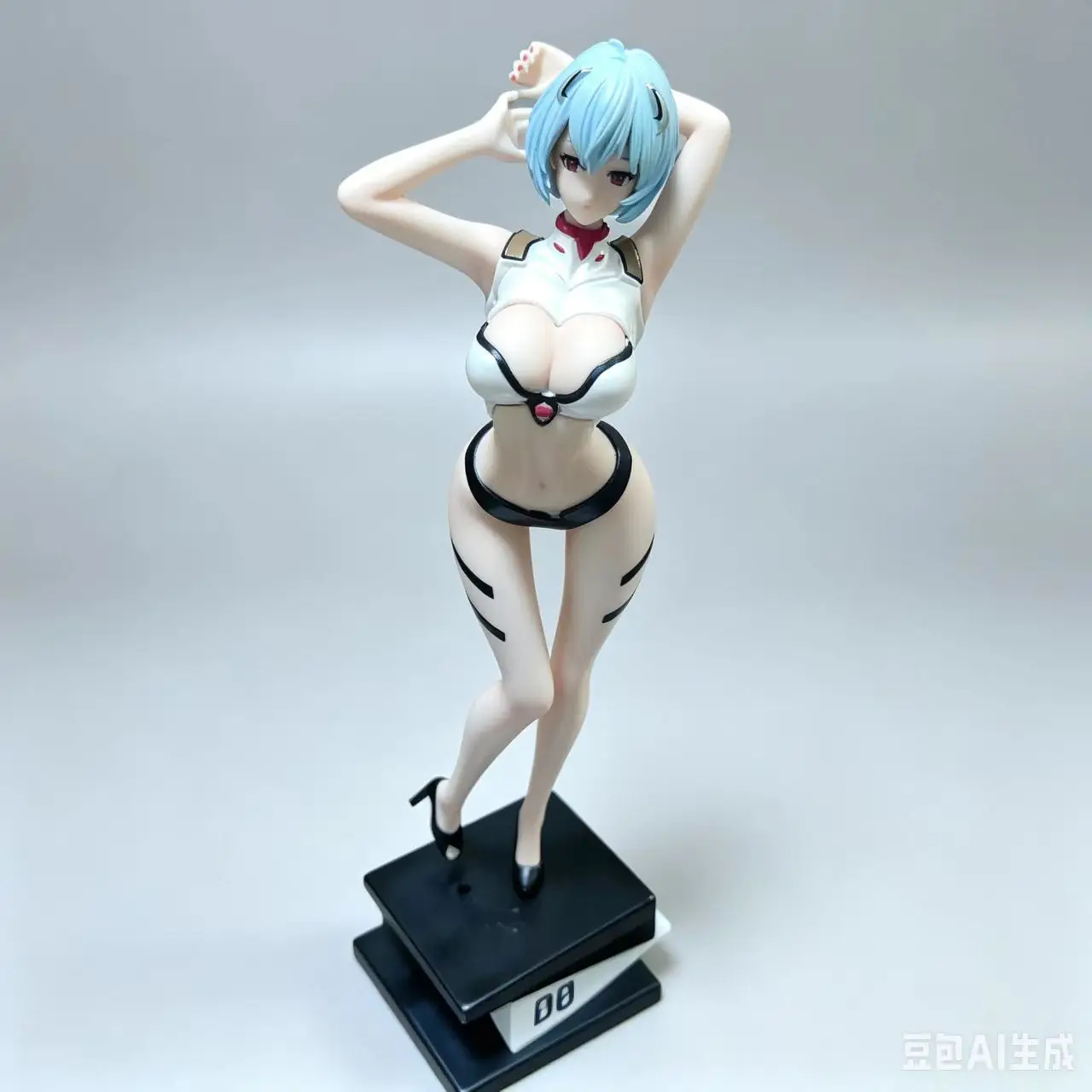 22CM Rei Ayanami Gk Figure Evangelion Anime Peripheral Beautiful Anime Girl Desktop Ornament Decoration Collectible Gift - view 5