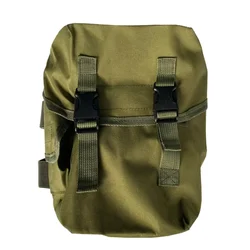 Bolsa táctica para pierna máscara antigás verde y negra exteriores