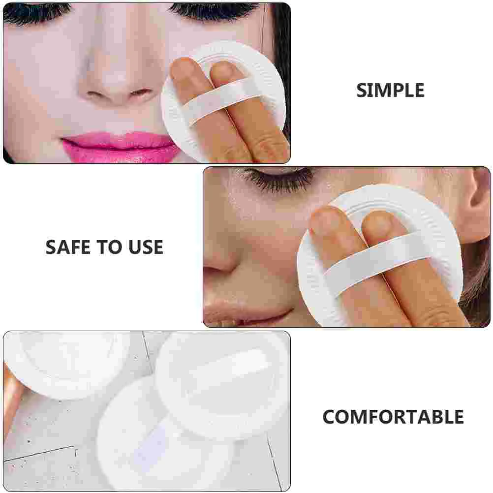 15 Pcs Round Powder Puff Make up Sponge Rounded Cosmetics Makeup Tools Small Face Puffs Girl Pad Woman Pure Cotton