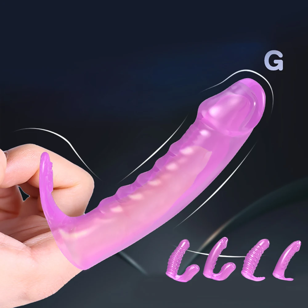 Finger Sleeves G Spot Vagina Stimulator Clit Massager Female Masturbator Condom Adult Erotic Sex Toys For Women Lesbian Couples