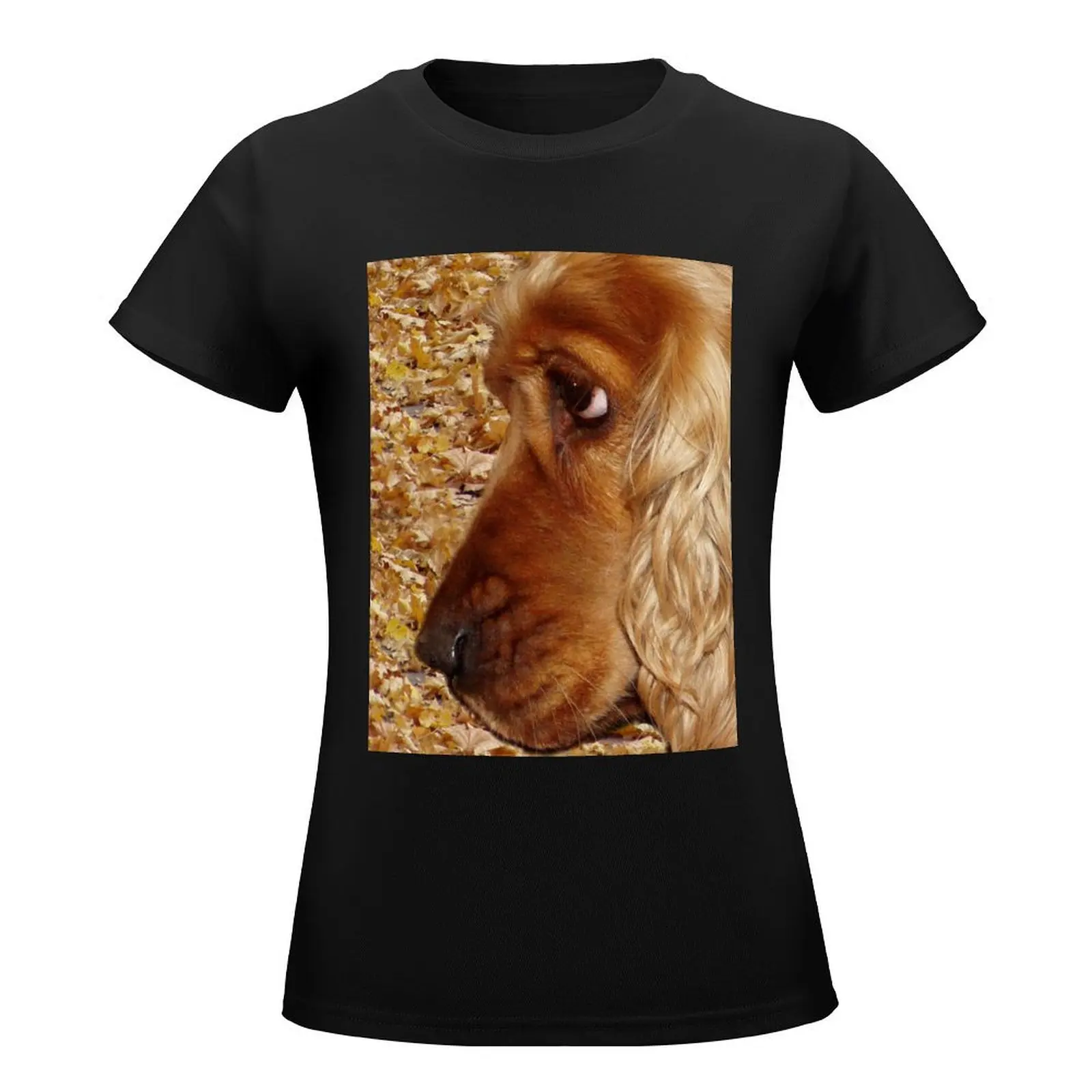 Dog English Cocker Spaniel T-Shirt tees plus size tops Female clothing Top Women