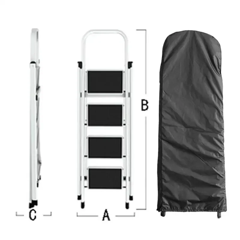4 Sizes Portable Folding Ladder Dust Cover Outdoor Step Ladder Waterproof Sun Protective Case with Drawstring Cover Storage