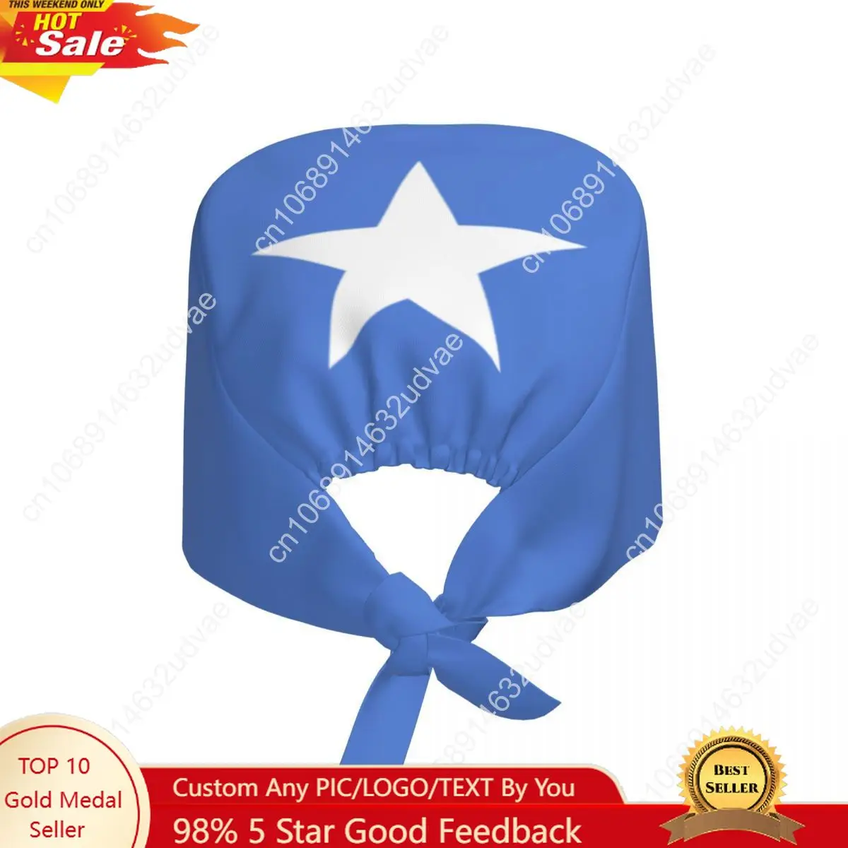 

Somalia Flag Nursing Accessories Scrub Hat Surgery Cap Dentist Animal Lab Cap Scrub Cap Long Hair