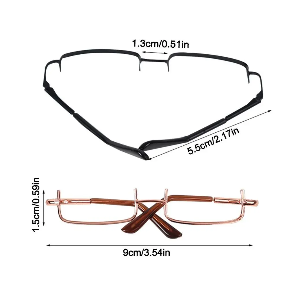 Half-frame Doll Glasses Creative Lensless Metal Plush Doll Eyeglasses Doll Accessories Fashion Glasses for 20cm Dolls