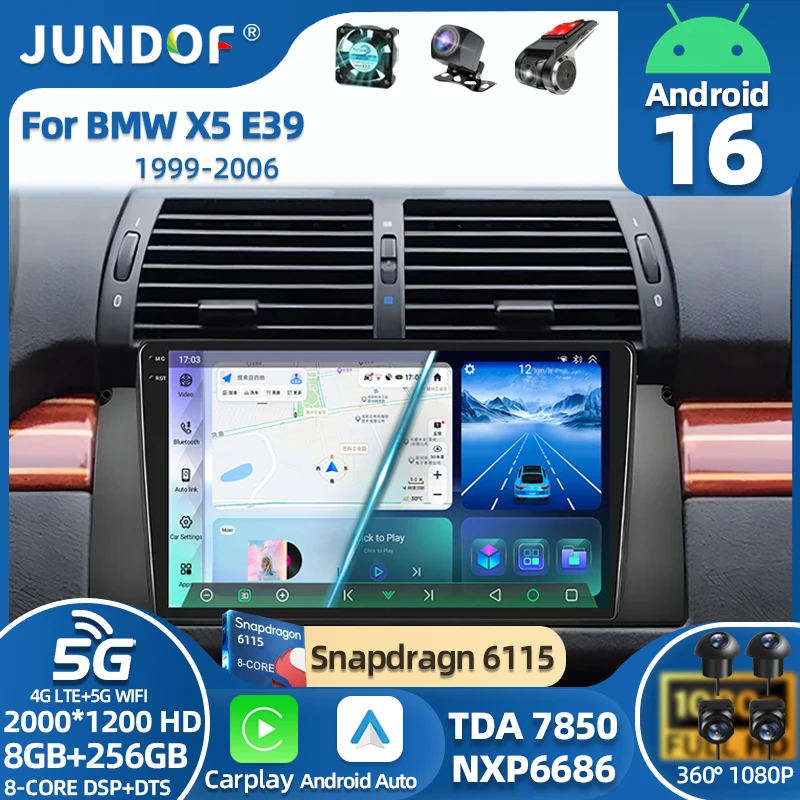 

Android Autoradio 16 For BMW X5 E39 E53 1999 - 2006 Multimedia Video Player Stereo Navigation GPS No 2din 2 din dvd