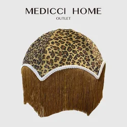 Medicci Home Italian Modern Retro Leopard Dots paralume Luxury Design unico decorativo Light Shade sostituzione Chic Home Decor