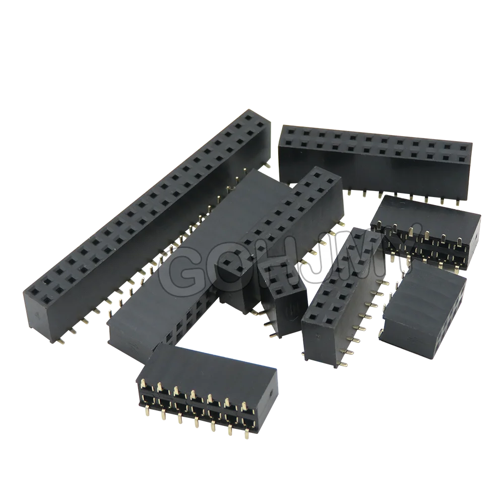 10PCS SMD SMT 2*2/3/4/5/6/7/8/9/10/20/40 PIN double row female HEADER 2.54MM PITCH Strip Connector 2X2 3 5 6 7 8 10 20 40 2.54MM