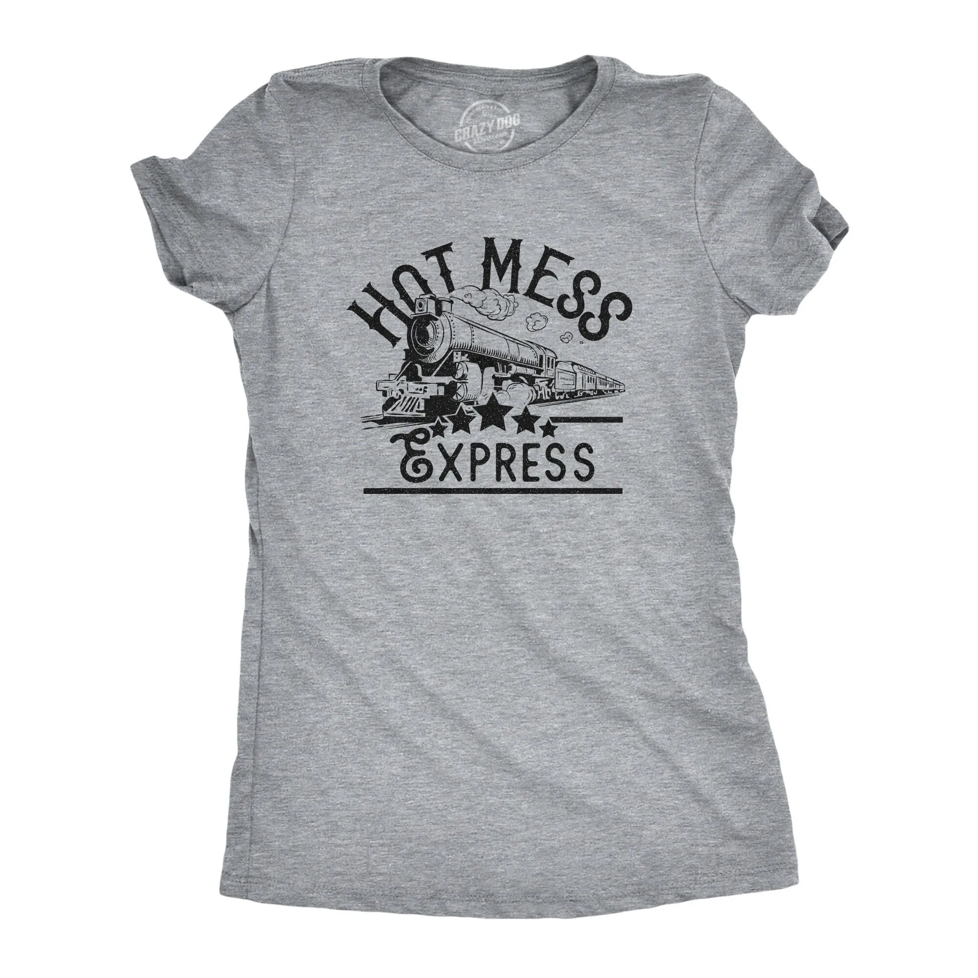 Hot Mess Express Train T Shirt Mom Life Sarcastic Funny Update