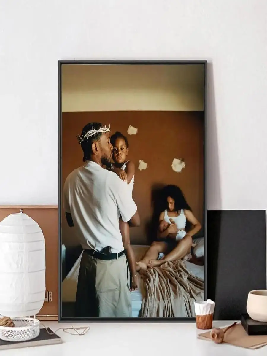 Kendrick Lamar Damn Vintage Poster  Unframed Kraft Paper Wall Art for Bedroom Study Bar or Club Decor  Unique Stickers  Prints f
