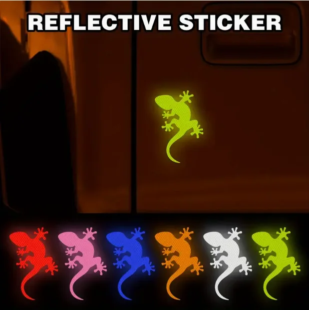 A Waterproof Reflective Car Sticker - Safety Warning Sign, Night Driving Reminder, Adhesive Reflective Strip for Car Exterior Accessories, Improves Visibility, Vehicle