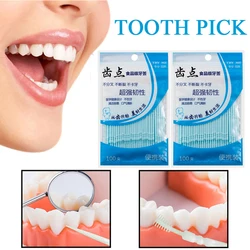 Cepillos de dientes de doble cabeza, higiene bucal, hilo dental desechable, herramienta de limpieza dental, Color aleatorio, 100 piezas