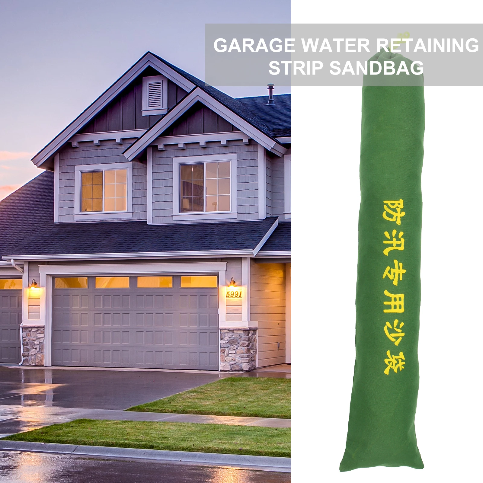 Flood Control Sandbags Water for Flooding Long Canvas Protection Barrier Prevention Sha Tiao