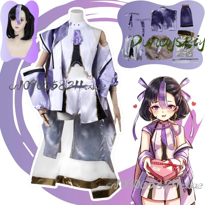 Game Sexy Lolita Syuen Cosplay Costume Game NIKKE Goddess Of Victory Syuen Purple Uniform Women Halloween Carnival Customized