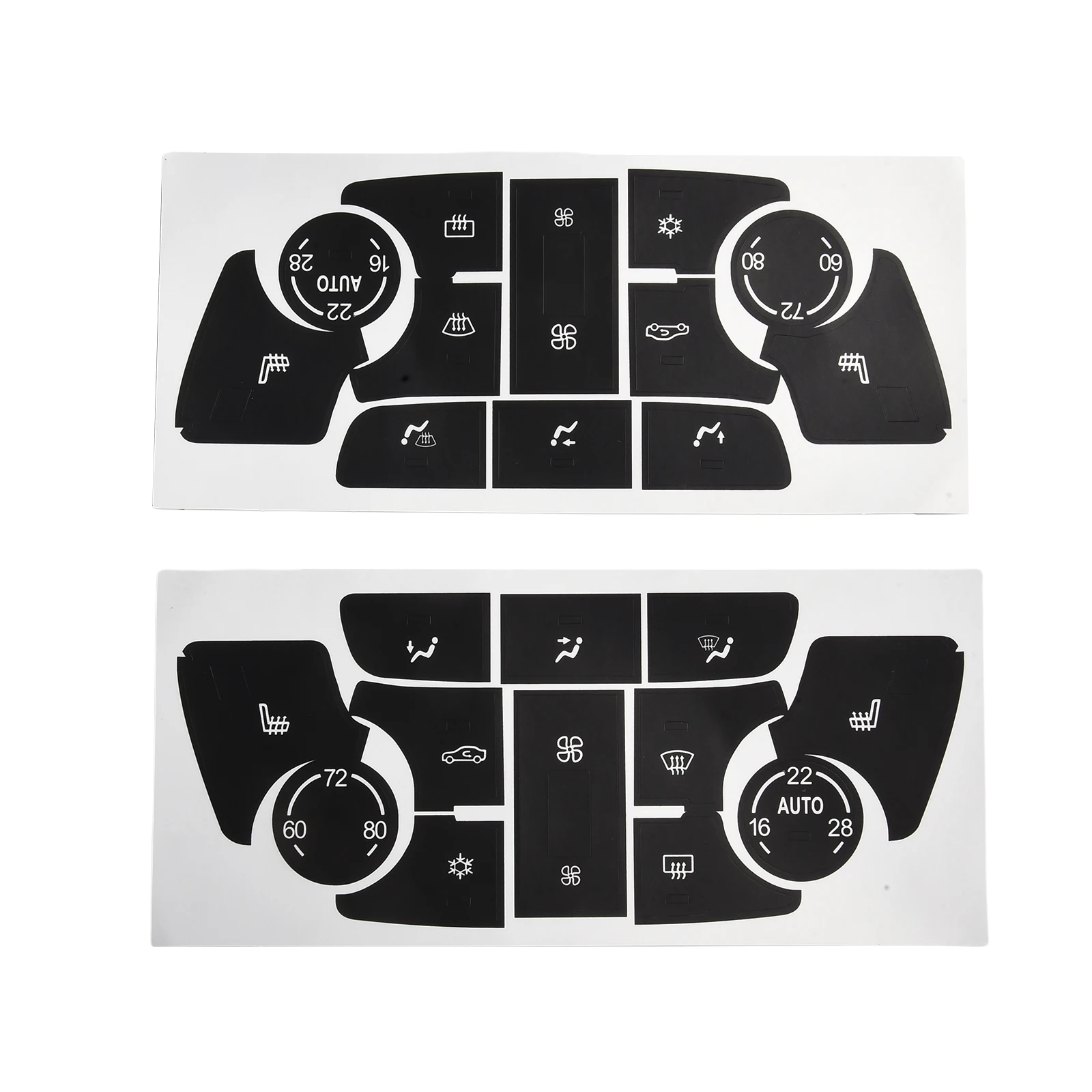 For Buick Verano For Encore 2013 2015 HVAC Climate Control Button Decal Stickers Replacement Set for Car Dashboard