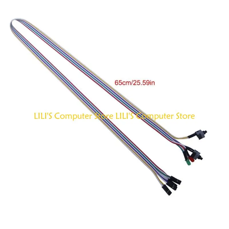 A52B ATX PC Compute Power Cable 2 Power Cable 2 ON/OFF/RESET para LED LUZ 65