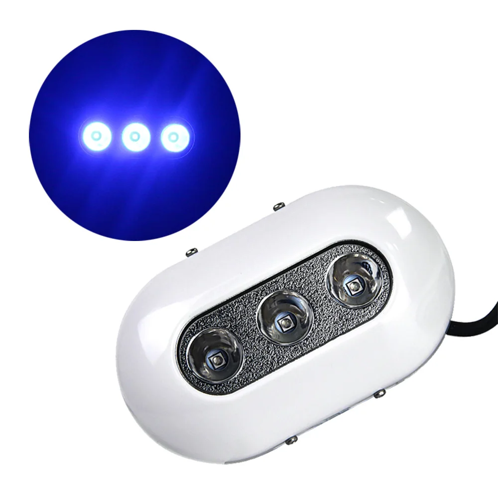 

STLF Underwater Marine Lamp P68 White Blue Waterproof Led Ship Yacht Transom Lights Boat Underwater