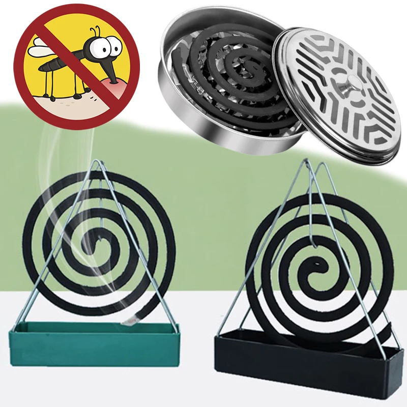 

Iron Mosquito Coil Holder Incense Holders Coil Incense Burner Frame Modern Repellent Incense Rack for Household Bedroom Patio