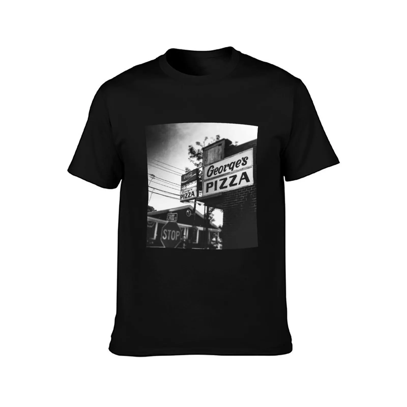 George’s Pizza-Harwich Port T-Shirt man t shirts high quality luxury brand T-Shirt