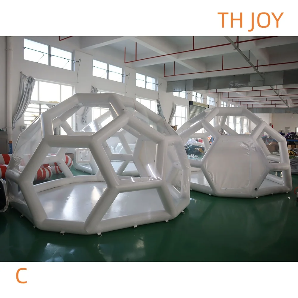 Bateau aérien rapide à porte, tente gonflable extérieure ciel étoilé, maison à bulles, tente de Camping Portable en PVC à vendre