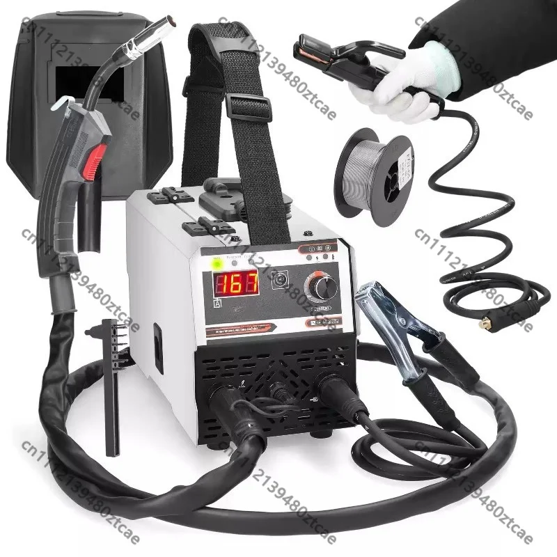Wide Voltage Gasless MIG Welder, 120A, US & EU Standard With Accessories 1kg, Inverter Welding Machine