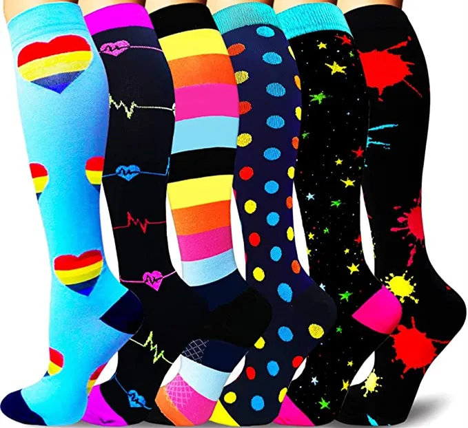 6 Pairs dog compression socks Men Women Compression Socks Sports Women Sport Socks