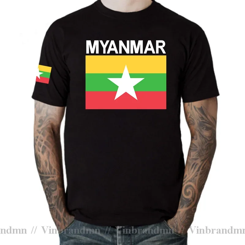 Myanmar Burmese Myanma Men Tee Shirt Fashion Jerseys Nation Team Tshirt Cotton T-shirts Gyms Clothing Country Sporting MMR Burma