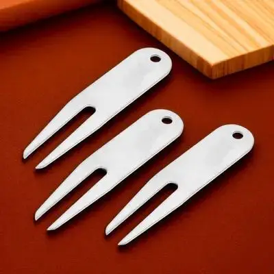 

Stainless Steel Golf Divot Repair Tool Green Fork for Lawn Care Golfing Accessories Golfer Supply Golf Balls Marker