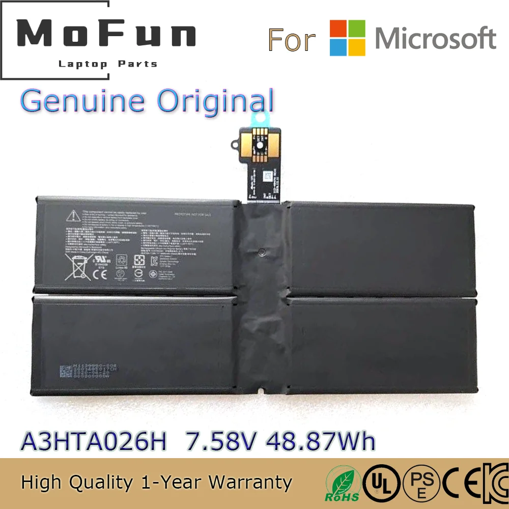 Brand New Original A3HTA026H 7.58V 48.87Wh Laptop Battery for Microsoft Surface RozFaro Tablet PC