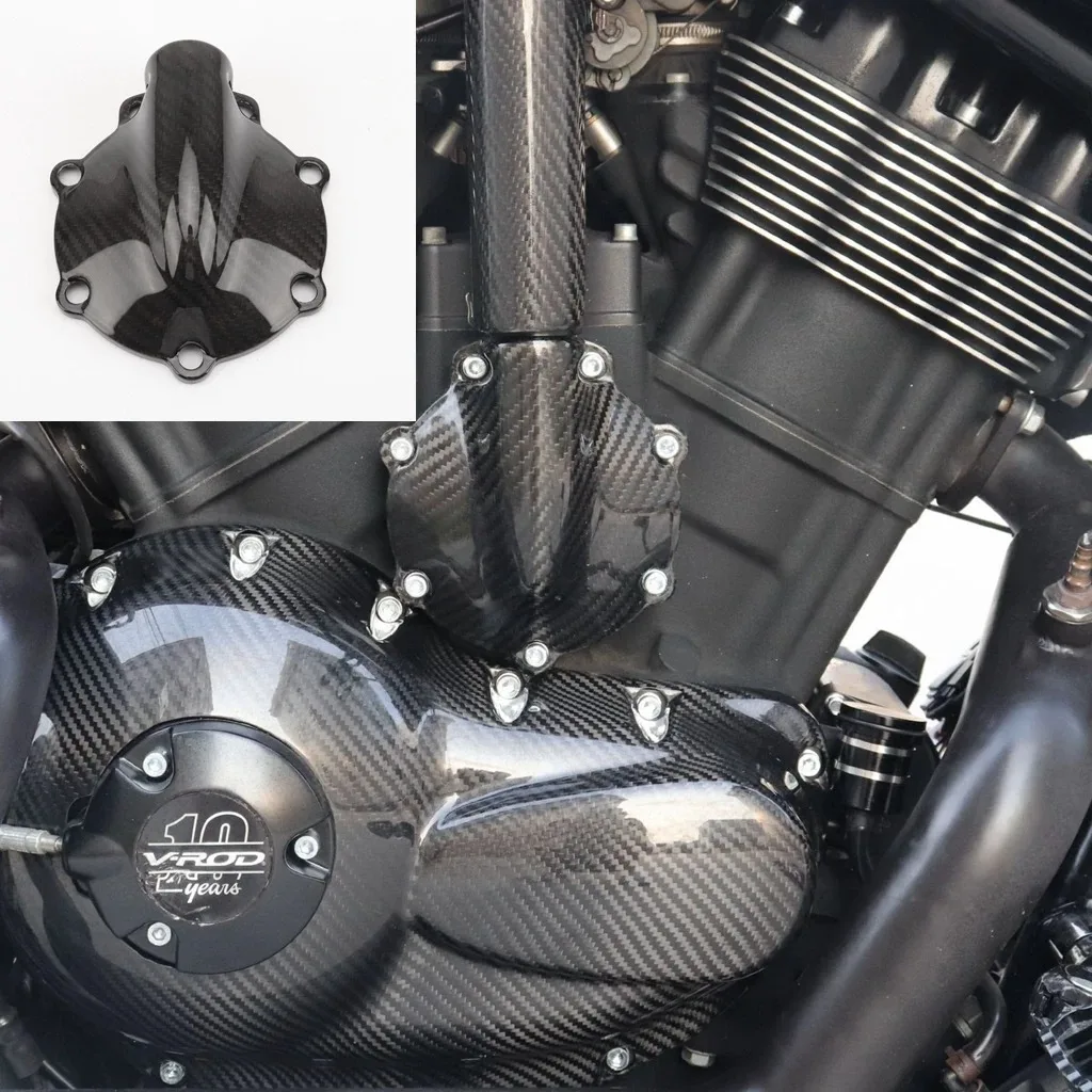 

Motorcycle VROD Real Carbon Fiber Engine Water Pump Cover For V-ROD VRSC VRSCF Muscle VRSCDX Nightrod 2002-2017